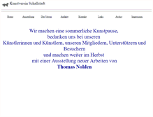 Tablet Screenshot of kunstverein-schallstadt.de